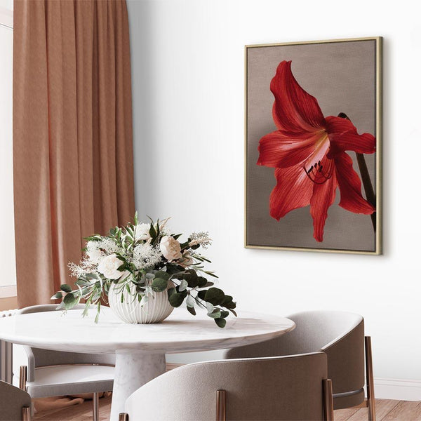 Quadro - Red Flower (1 Part) Vertical
