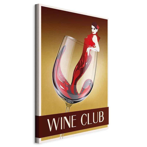 Quadro - Wine Club (1 Part) Vertical