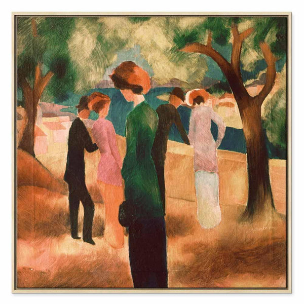 Quadro - August Macke – Lady in Green Jacket