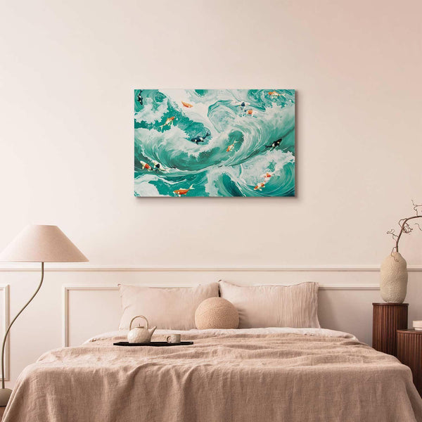 Quadro - Fish and waves