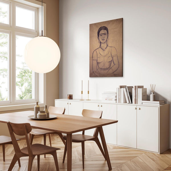 Quadro - Frida Kahlo – Self-Portrait, 1929 (charcoal drawing)