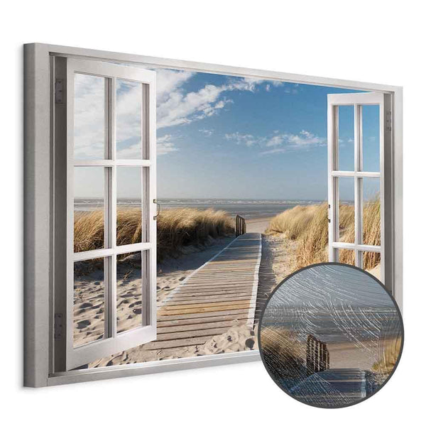 Quadro - Window: View of the Beach