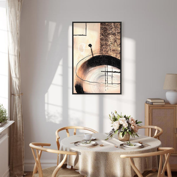 Quadro - Art of Shapes (1-part) - Hand-Painted Abstract Artwork