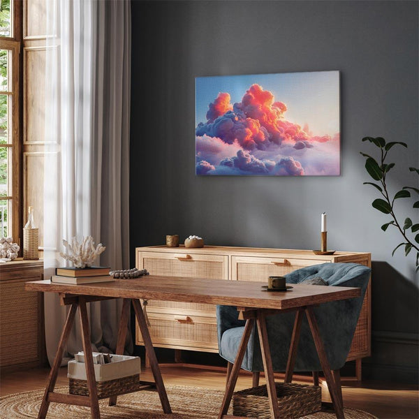 Quadro - Twilight Spectacle: Clouds in Shades of Pink and Violet