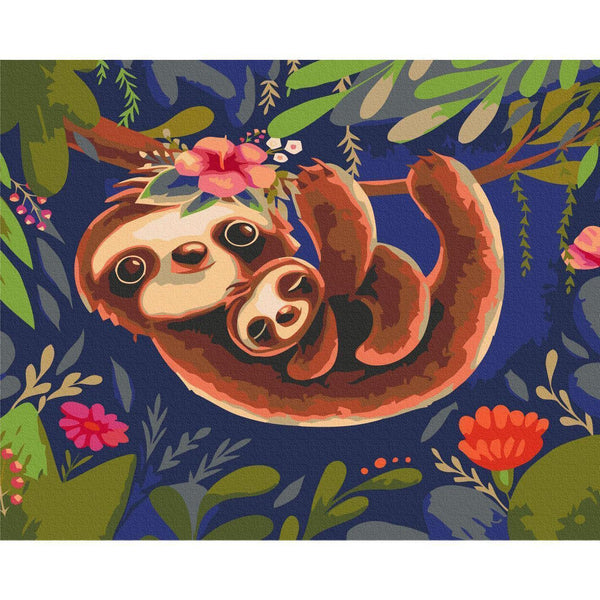 Quadro fai da te - Friendly Sloths