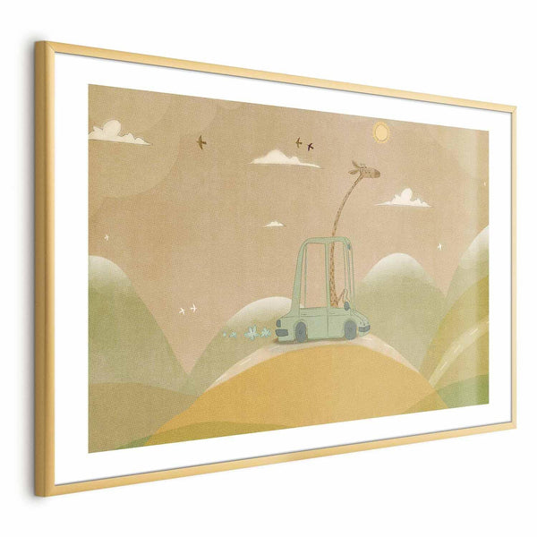 Poster - Traveling Giraffe