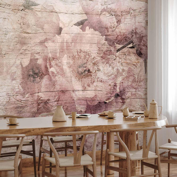 Carta da parati - Flowers on Boards