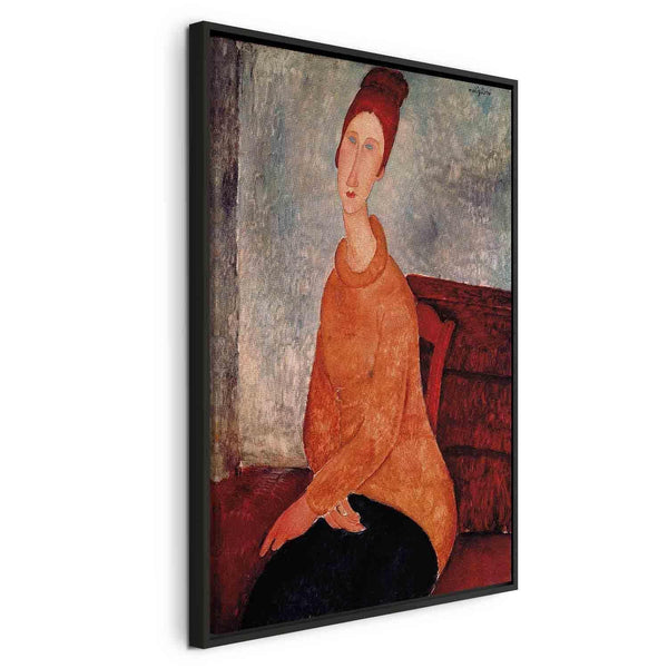 Quadro - Amedeo Modigliani – Jeanne Hebuterne in a Yellow Sweater
