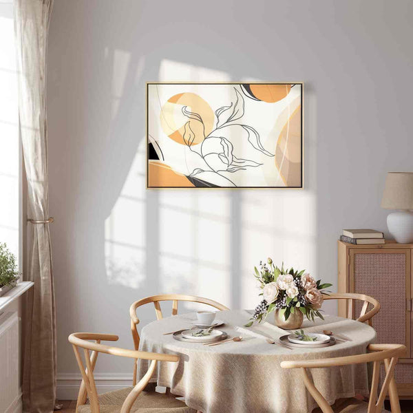 Quadro - Landscape with a leaf