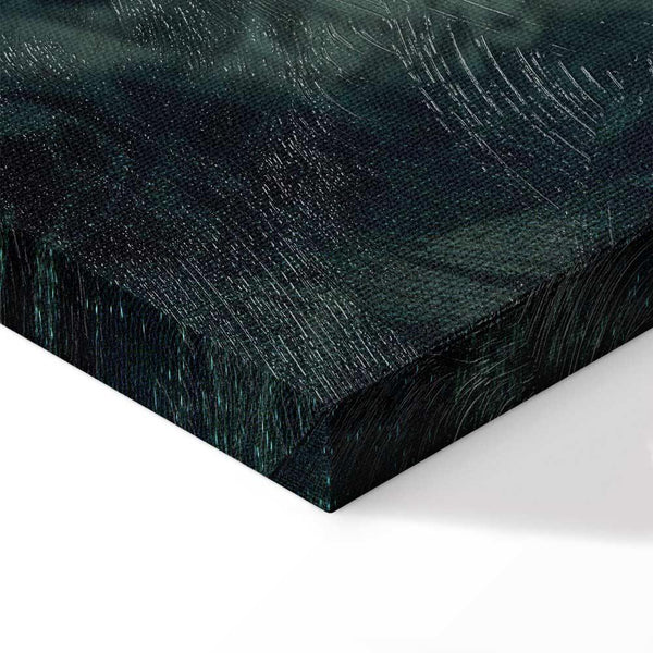 Quadro - Oriental Pattern Carpet: Emerald Ornaments and Worn Patterns