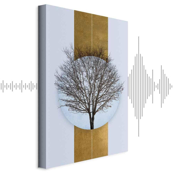 Quadro - Circle of Nature (1-part) - Tree Branches in Round Composition
