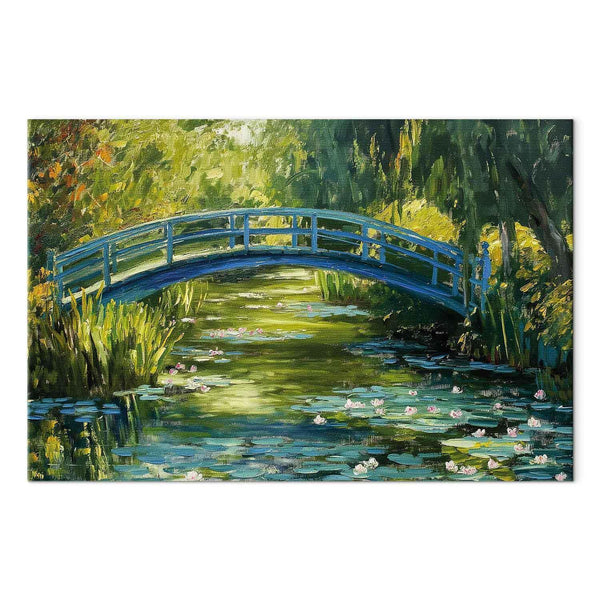 Quadro - Impressionist bridge - painting of a bridge against a picturesque background