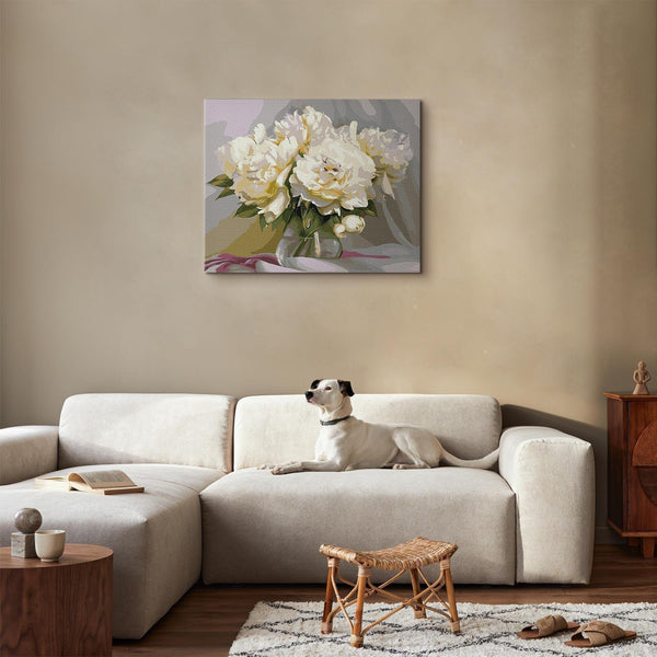 Quadro fai da te - Innocent peonies