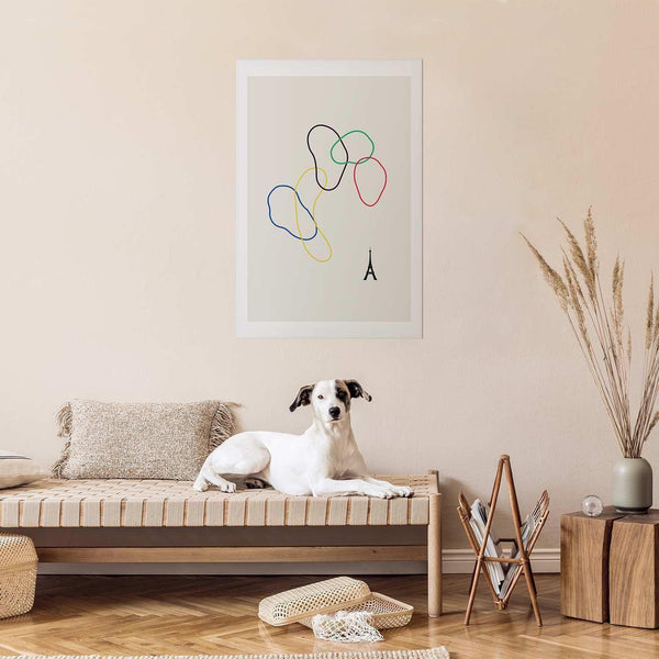 Poster - Colorful Circles - digital graphic - minimalism