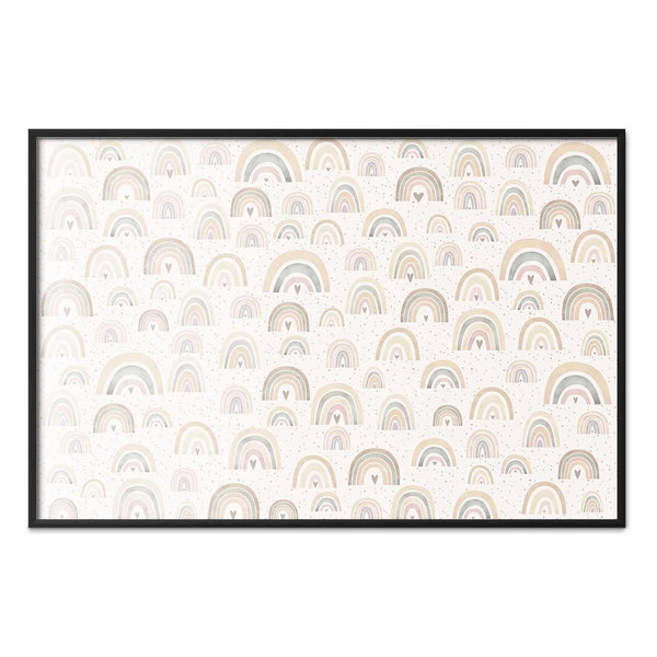 Poster - Rainbows and Hearts