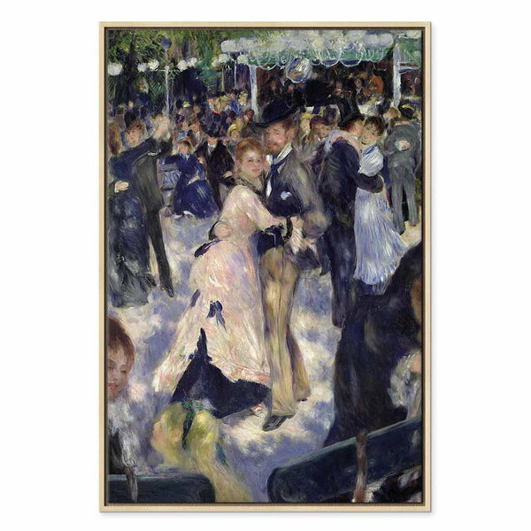 Quadro - Pierre-Auguste Renoir – Le Moulin de la Galette, detail of the dancers