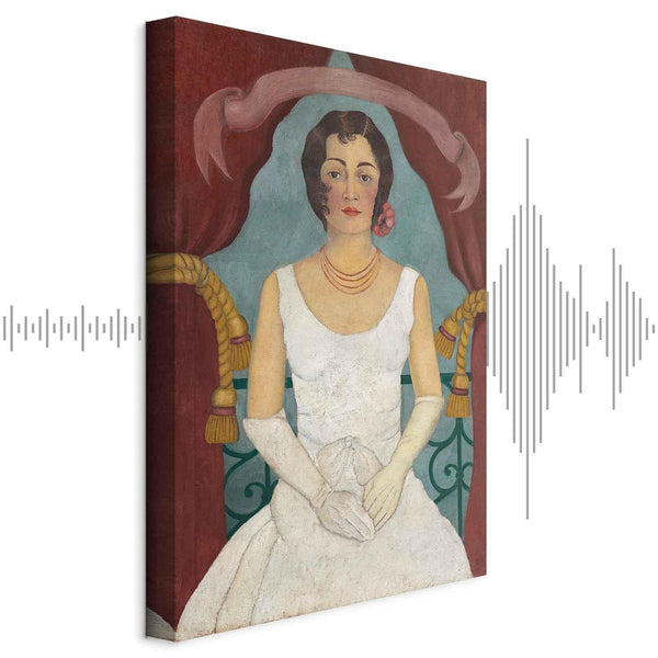 Quadro - Frida Kahlo – Portrait of a Lady in White