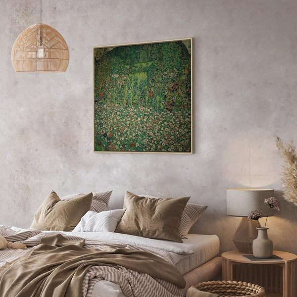 Quadro - Gustav Klimt – Gartenlandschaft mit Bergkuppe