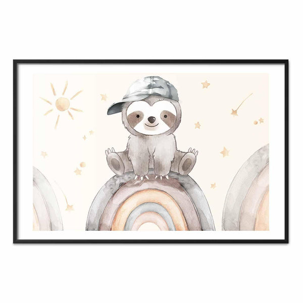 Poster - Little Animal Among Stars and Rainbows