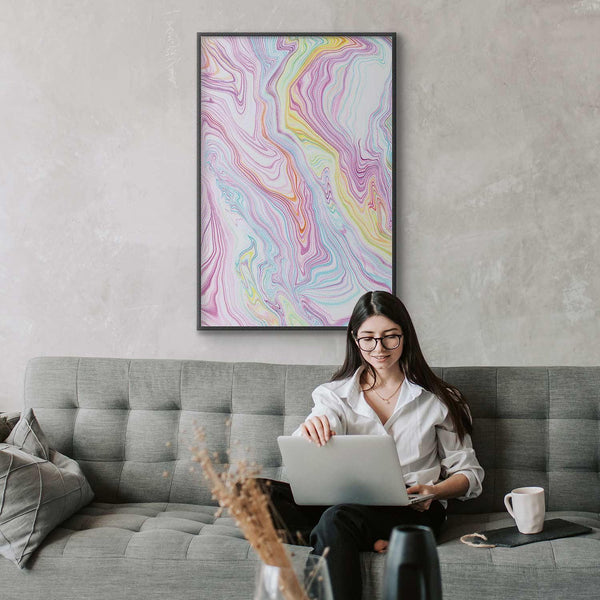 Poster - Colorful Dream - abstract shapes in pastel shades