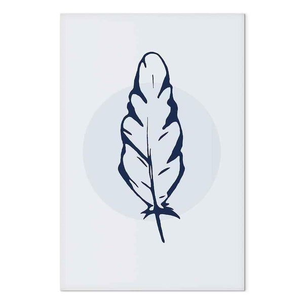 Quadro - Blue Feather (1 Part) Vertical