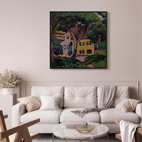 Quadro - August Macke – Staudacherhaus in Tegernsee