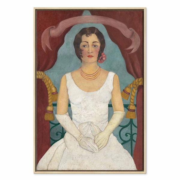 Quadro - Frida Kahlo – Portrait of a Lady in White