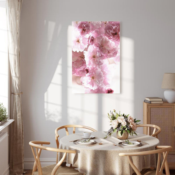Quadro - Flowery Glamour (1-part) - Flower Petals in Shades of Pink