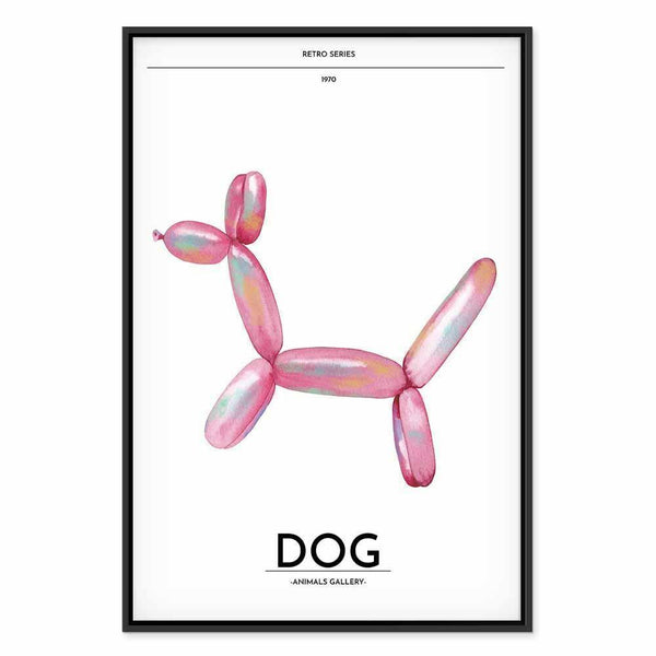 Quadro - Holo-Dog - Colorful Dog in Retro Style