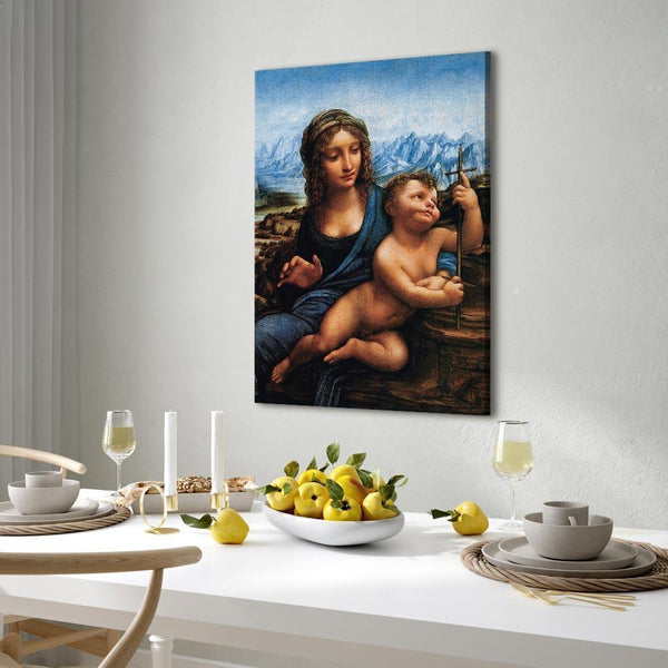Quadro - Leonardo da Vinci – Madonna With a Distaff