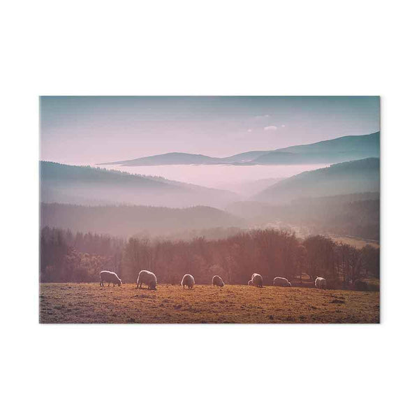 Quadro - Sheep in Mountain Landscape (1-part) - Animals in Nature