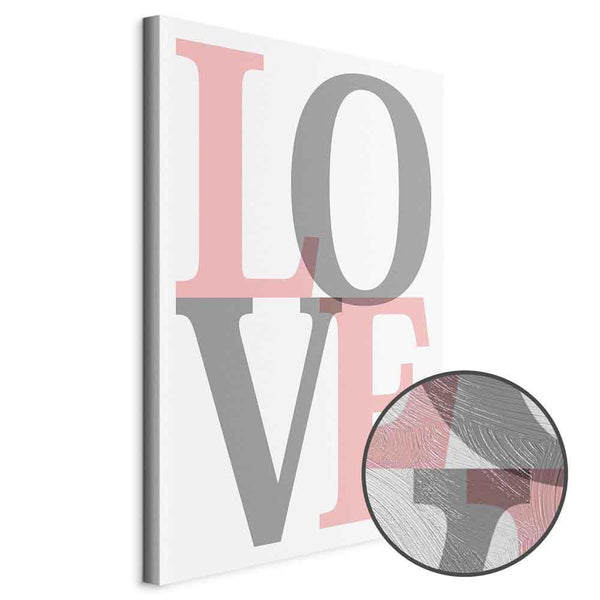 Quadro - Grey Love (1 Part) Vertical
