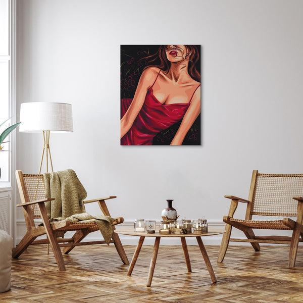 Quadro fai da te - Seductive red