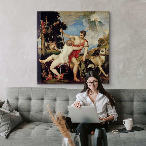 Quadro - Titian – Venus and Adonis