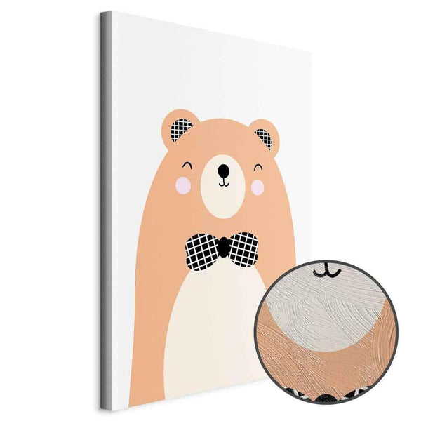 Quadro - Teddy Bear in Bow Tie (1 Part) Vertical