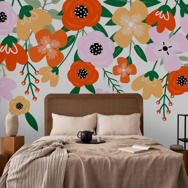 Carta da parati - Colorful Bloom - First Variant
