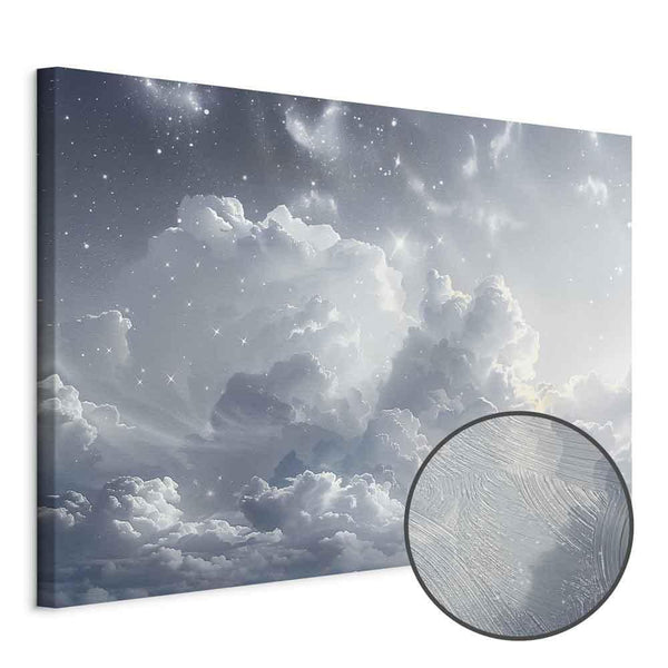 Quadro - Astral Calm: Stars Scattered Over Delicate Clouds