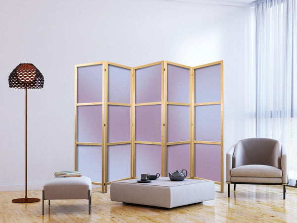 Paravento giapponese - Complex Gradient - Gradient Composition in Nostalgic Colors