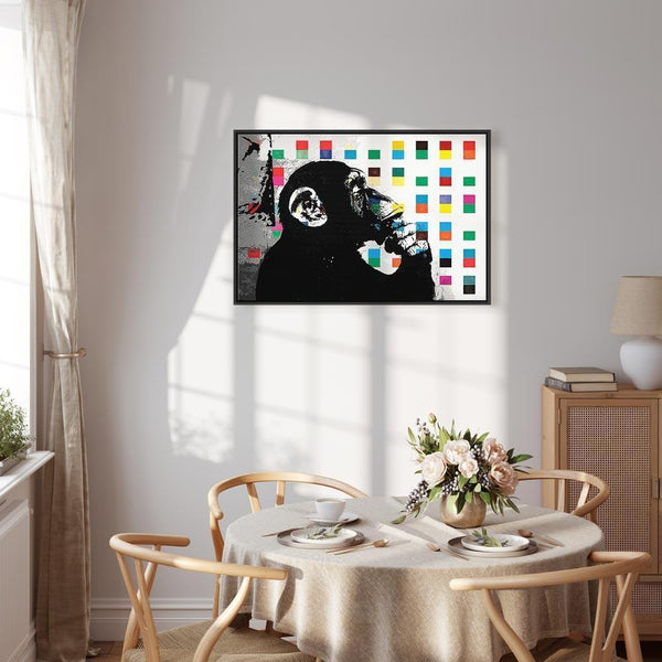 Quadro - Banksy The Thinker Monkey