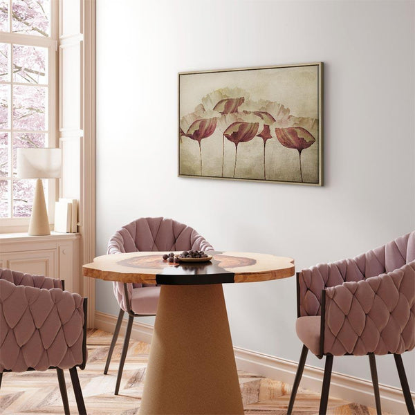 Quadro - Flowers in Beige (1 Part) Wide