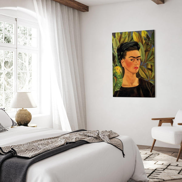 Quadro - Frida Kahlo – Self-Portrait with Bonito