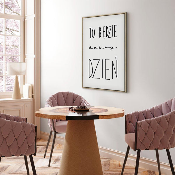 Quadro - Art of Words (1-part) - Inspirational Black Text on White