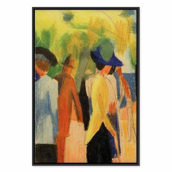 Quadro - August Macke – Walker under trees (Walker in the park)