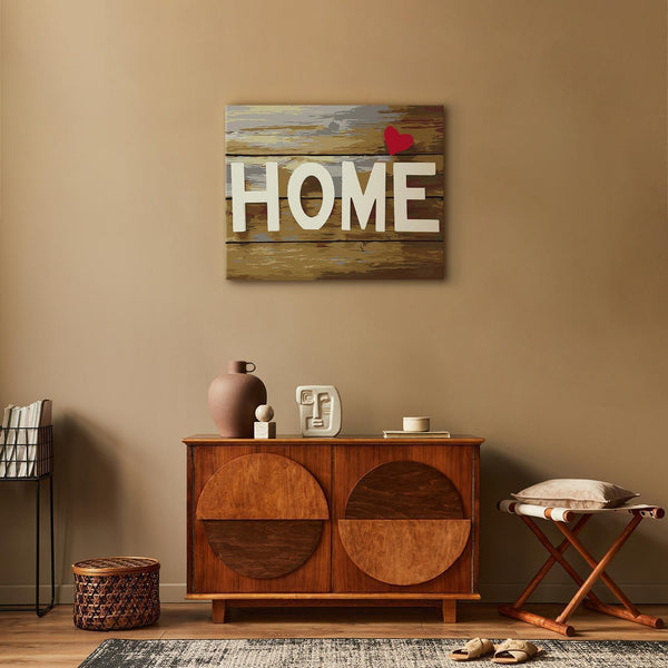 Quadro fai da te - Home with Heart