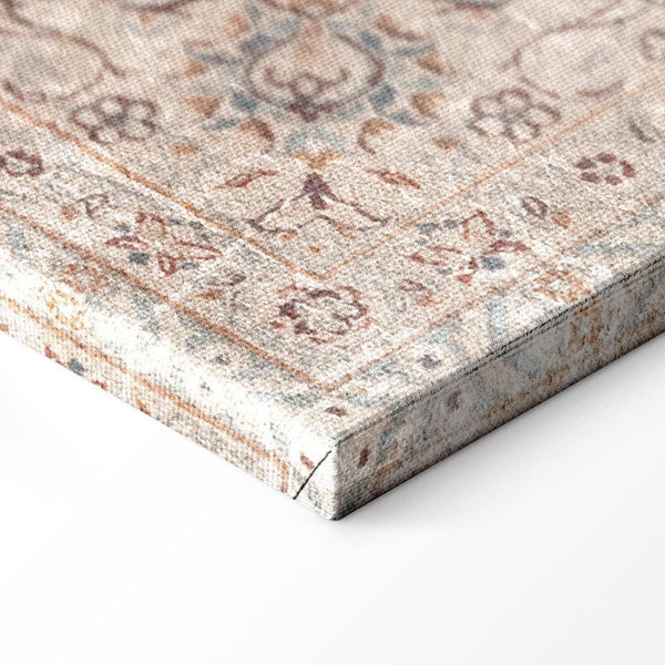 Quadro - Sand carpet - worn Persian carpet with rich decorative motifs