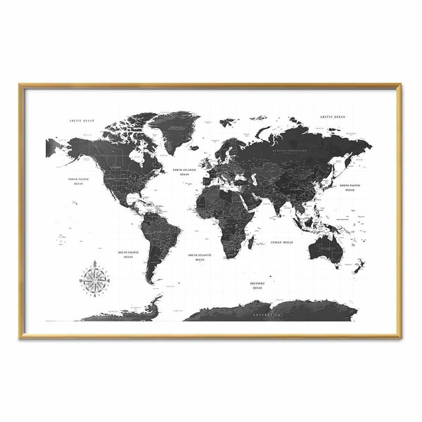 Poster - Monochromatic Map