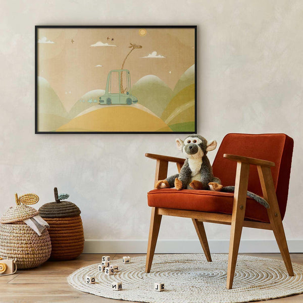 Poster - Traveling Giraffe