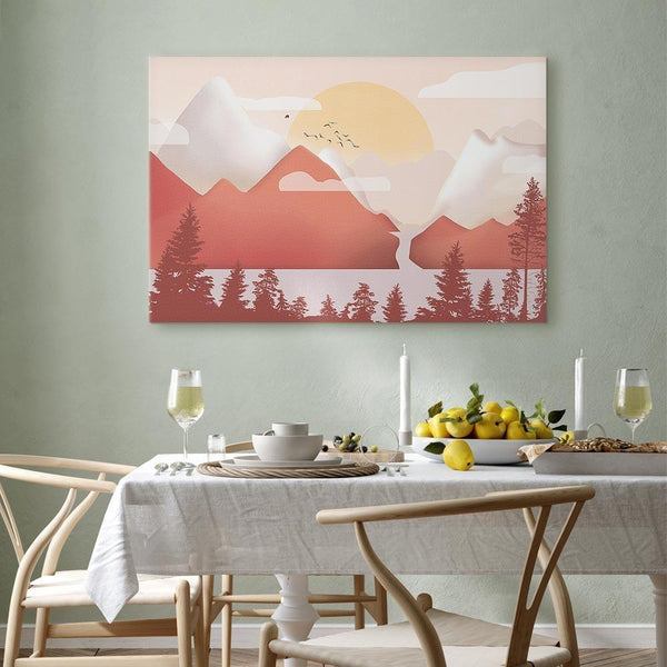 Quadro - Landscape at Sunset (1 Part) Wide