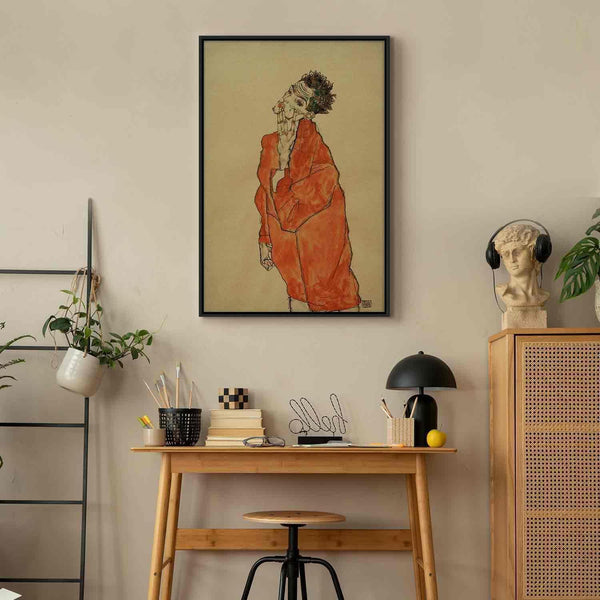 Quadro - Egon Schiele – Self-Portrait (Man in Orange Jacket)