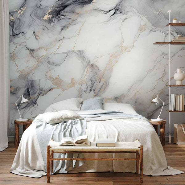 Carta da parati - Elegant Marble - Stone Structures in Neutral Colours